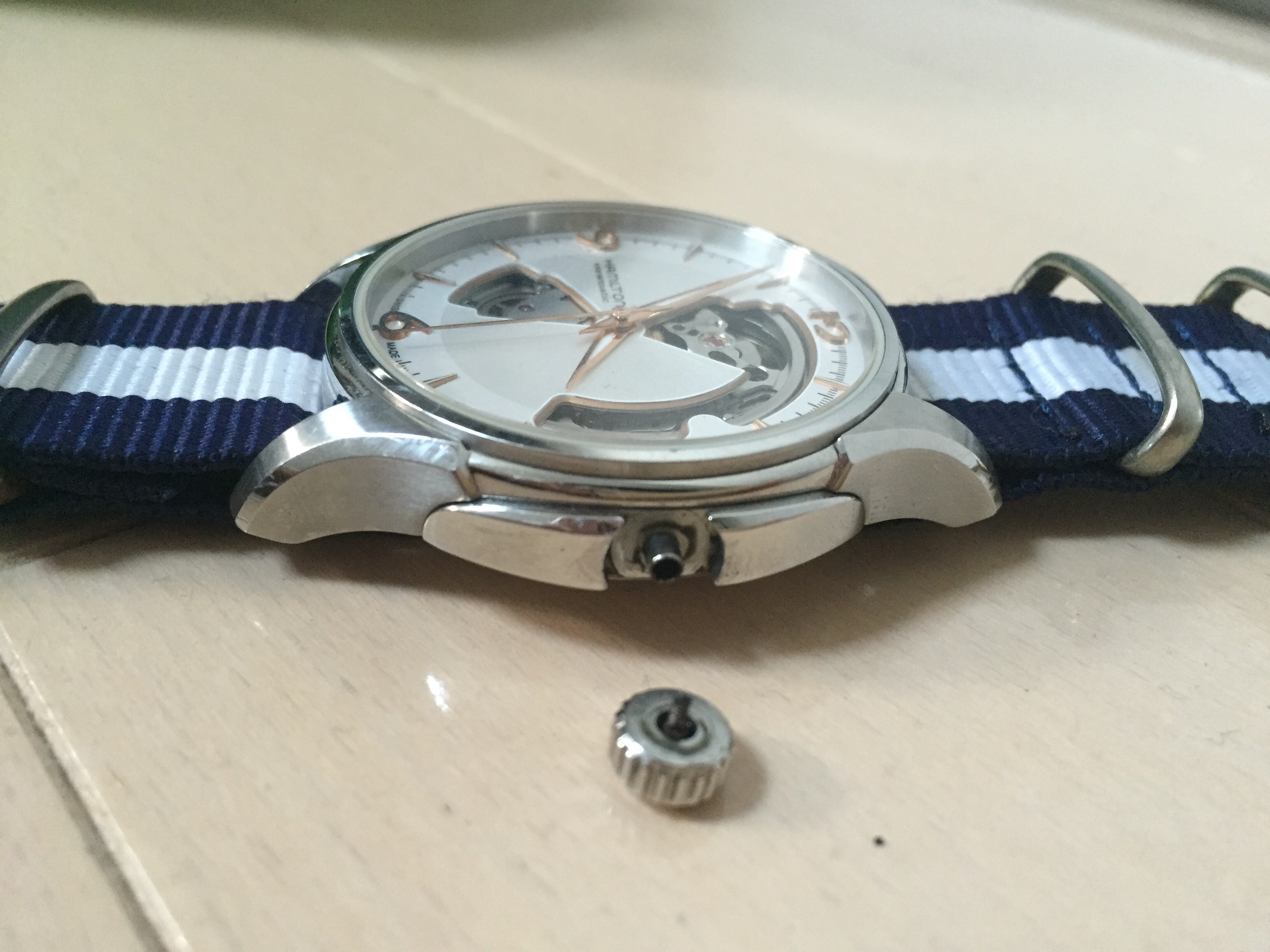 リューズの取れ ハミルトン | リューズ | 時計相談室 -時計の修理