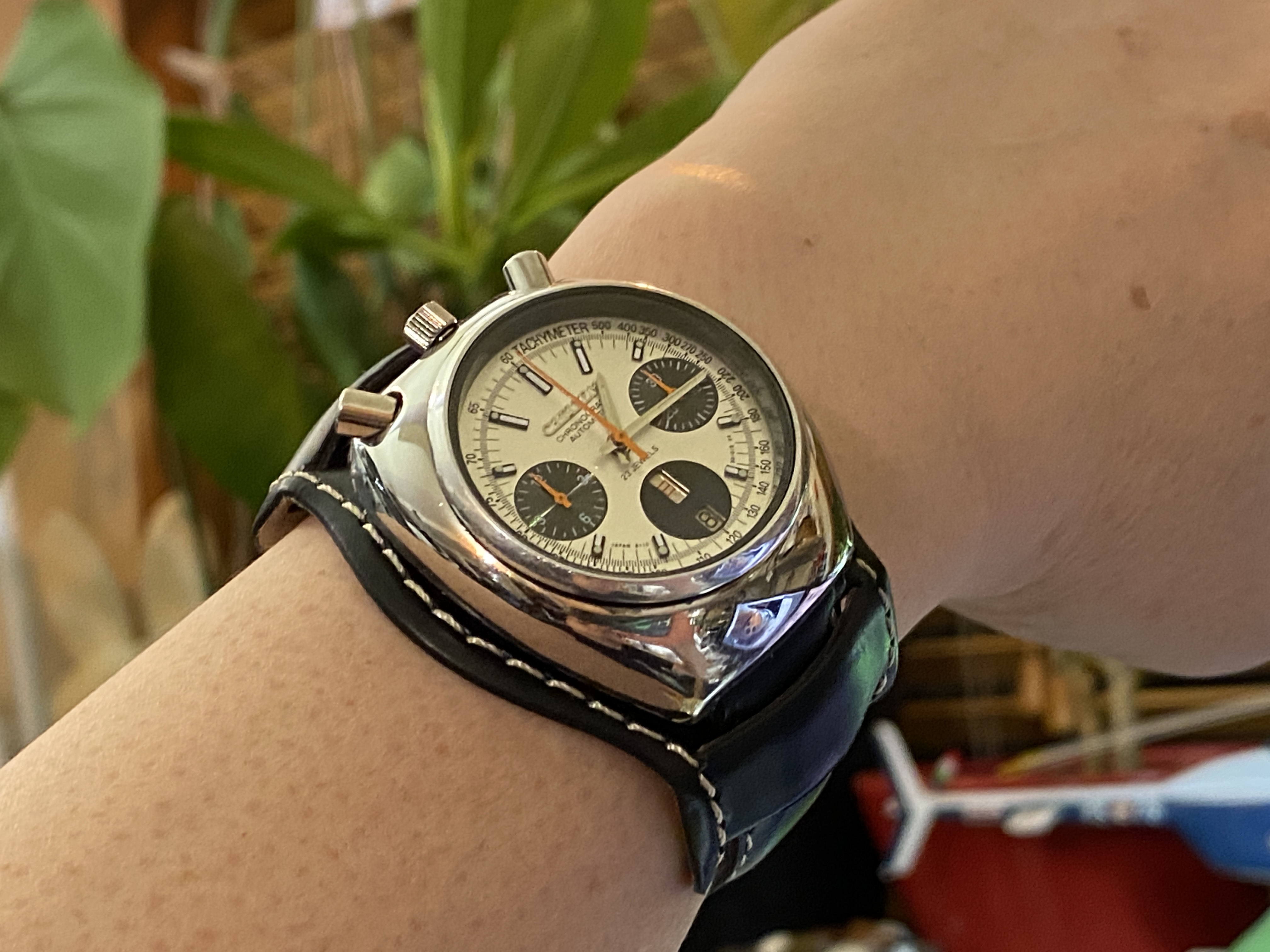 シチズン チャレンジタイマークロノグラフ23石 自動巻き - 腕時計